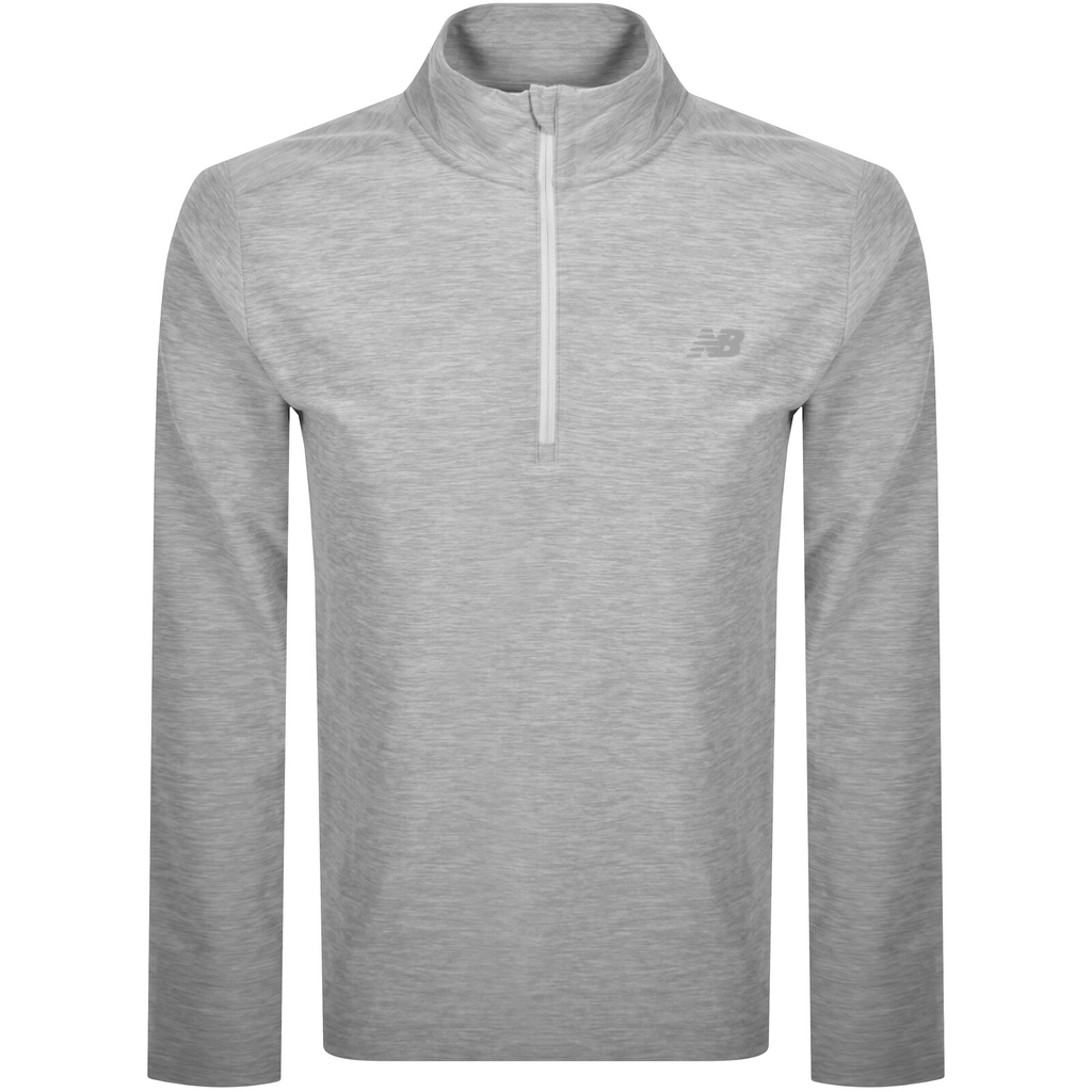 New Balance Quarter Zip Track Top Grey